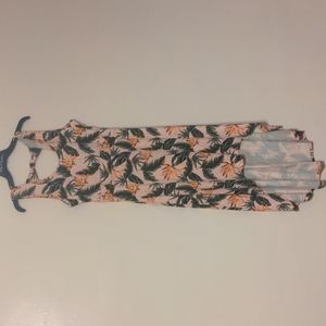 Love at first sight pink tropical floral print dress size xl nwt